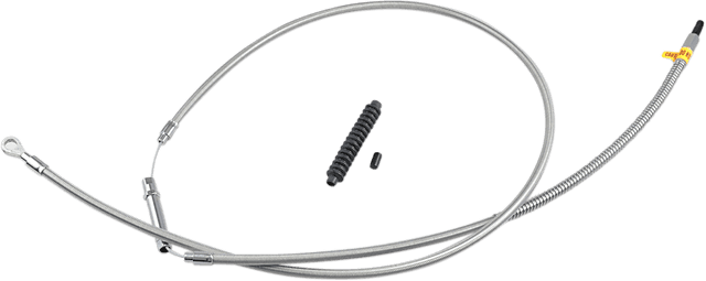 BARNETT 0652-1553 High-Efficiency Stainless Steel Clutch Cable for Harley-Davidson - +12" - '08-'16 Touring/Trike