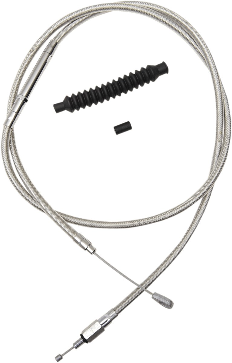LA CHOPPERS 0652-1627 Stainless Steel Braided Clutch Cable - Mini Ape Hangers - '08-'16 Touring/Trike