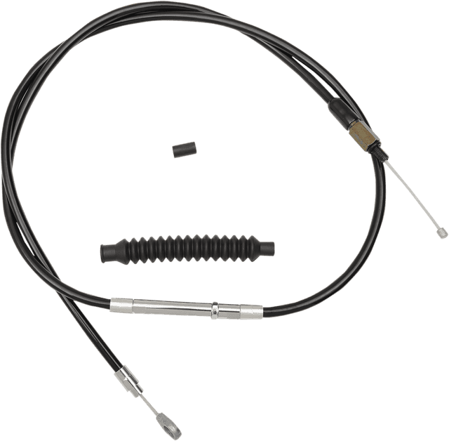 LA CHOPPERS 0652-1630 Black Vinyl Clutch Cable - 12"-14" Ape Hanger Handlebars - '08-'16 Touring/Trike