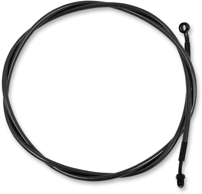 LA CHOPPERS 0652-1895 Midnight Braided Clutch Cable - 12"-14" Ape Hanger Handlebars - FXDB/C