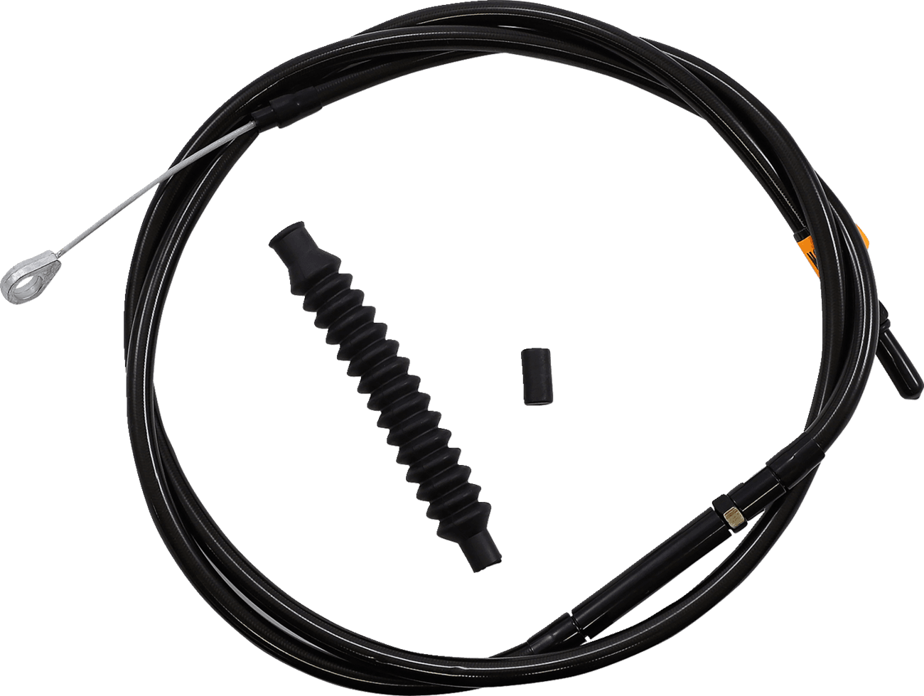 LA CHOPPERS 0652-1909 Midnight Braided Clutch Cable - 15"-17" Ape Hanger Handlebars - '08-'16 Touring/Trike