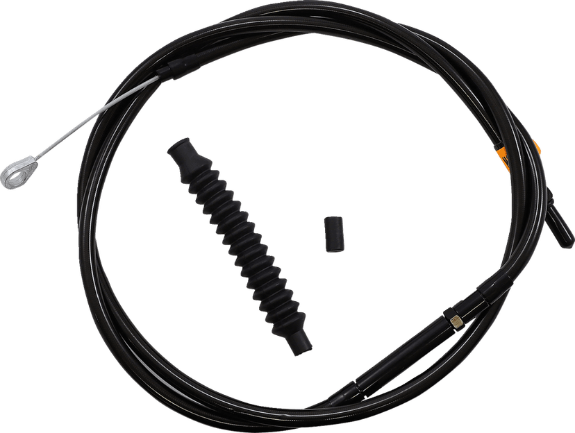 LA CHOPPERS 0652-1909 Midnight Braided Clutch Cable - 15"-17" Ape Hanger Handlebars - '08-'16 Touring/Trike