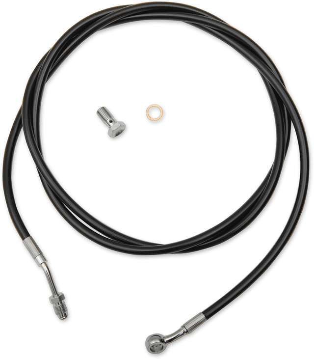 LA CHOPPERS 0652-2131 Black Vinyl Clutch Cable - 12"-14" Ape Hanger Handlebars - '17-'20 Touring/Trike