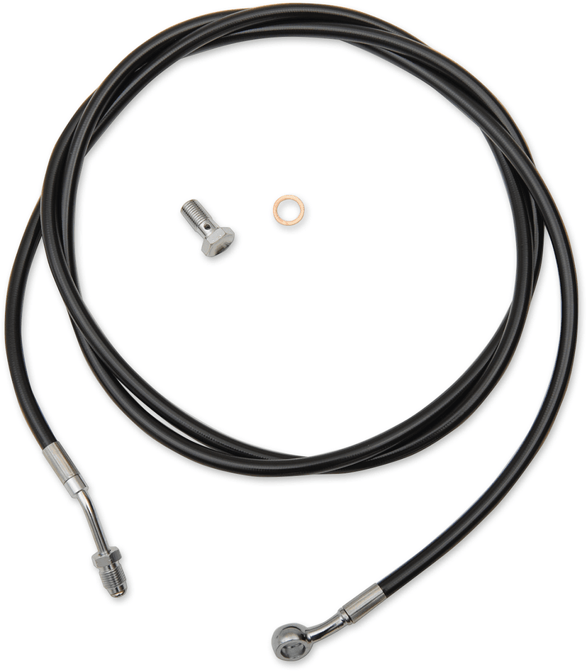LA CHOPPERS 0652-2131 Black Vinyl Clutch Cable - 12"-14" Ape Hanger Handlebars - '17-'20 Touring/Trike