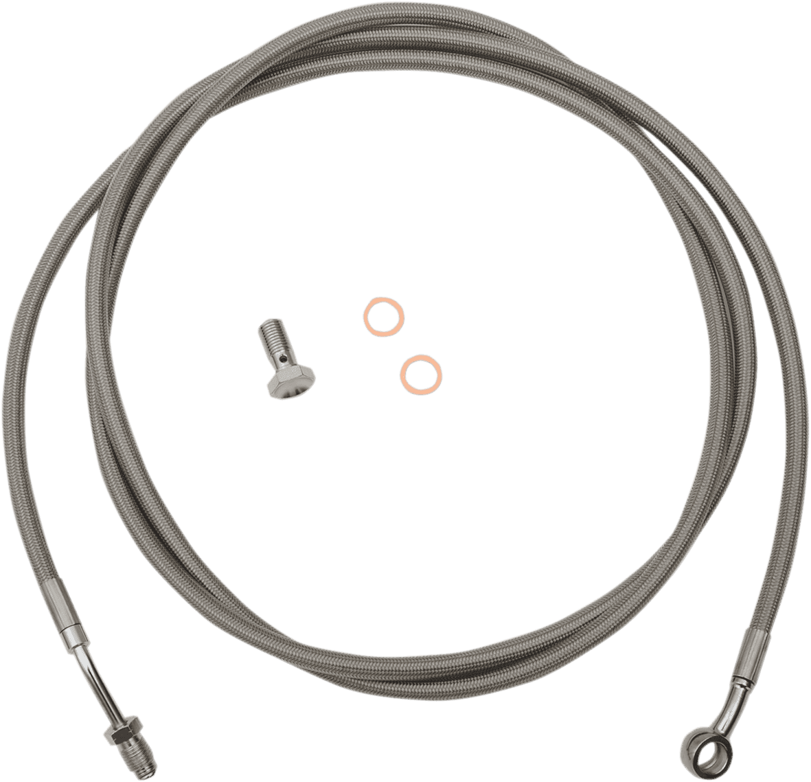 LA CHOPPERS 0652-2133 Stainless Steel Braided Clutch Cable - 15"-17" Ape Hangers - '17-'20 Touring
