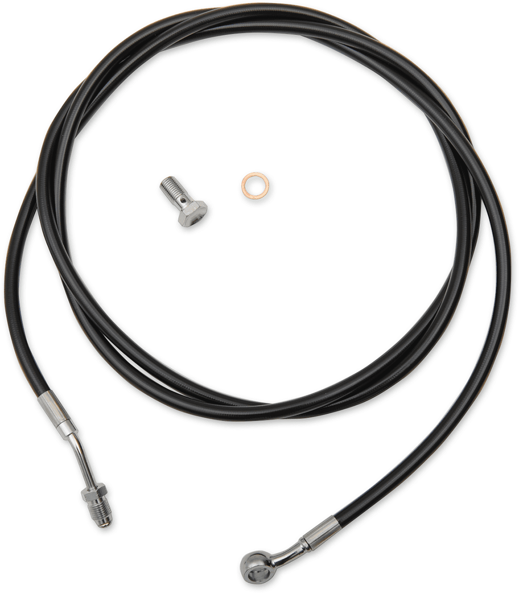 LA CHOPPERS 0652-2134 Black Vinyl Clutch Cable - 15"-17" Ape Hanger Handlebars - '17-'20 Touring/Trike