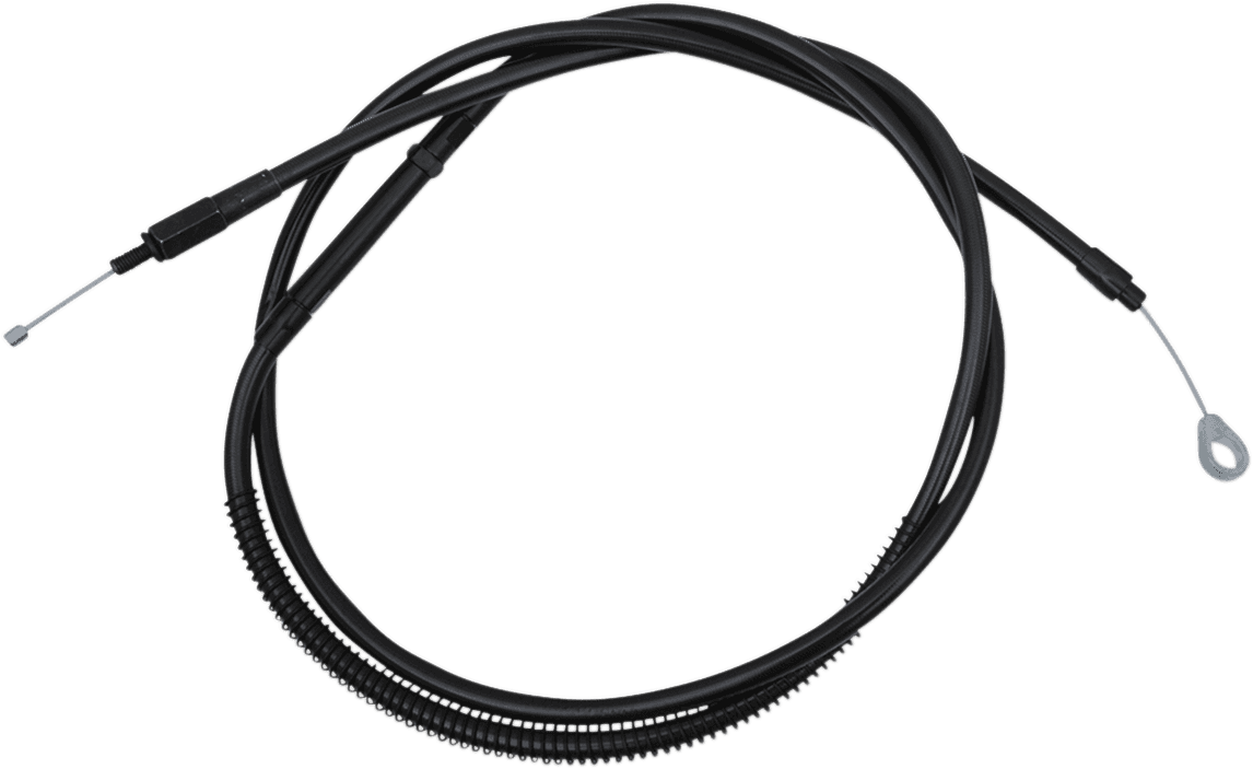 LA CHOPPERS 0652-2327 Midnight Braided Clutch Cable - 15"-17" Ape Hanger Handlebars - '18-'22 Softail