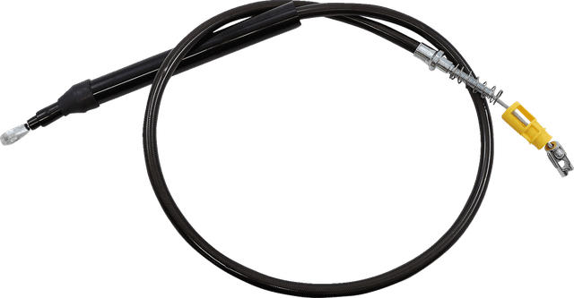 LA CHOPPERS 0652-2430 Midnight Braided Clutch Cable - Quick Connect - 12"-14" Ape Hanger Handlebars - '18-'21 Softail