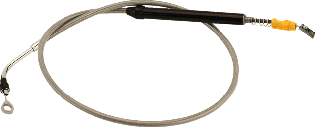 LA CHOPPERS 0652-2437 Stainless Steel Braided Clutch Cable - Stock Ape Hangers - '21-'22 FLH