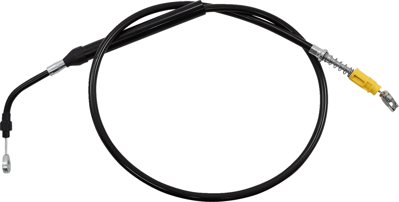 LA CHOPPERS 0652-2442 Midnight Braided Clutch Cable - 12"-14" Ape Hanger Handlebars - '21-'22 FLH
