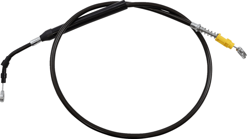 LA CHOPPERS 0652-2445 Midnight Braided Clutch Cable - 15"-17" Ape Hanger Handlebars - '21-'22 FLH