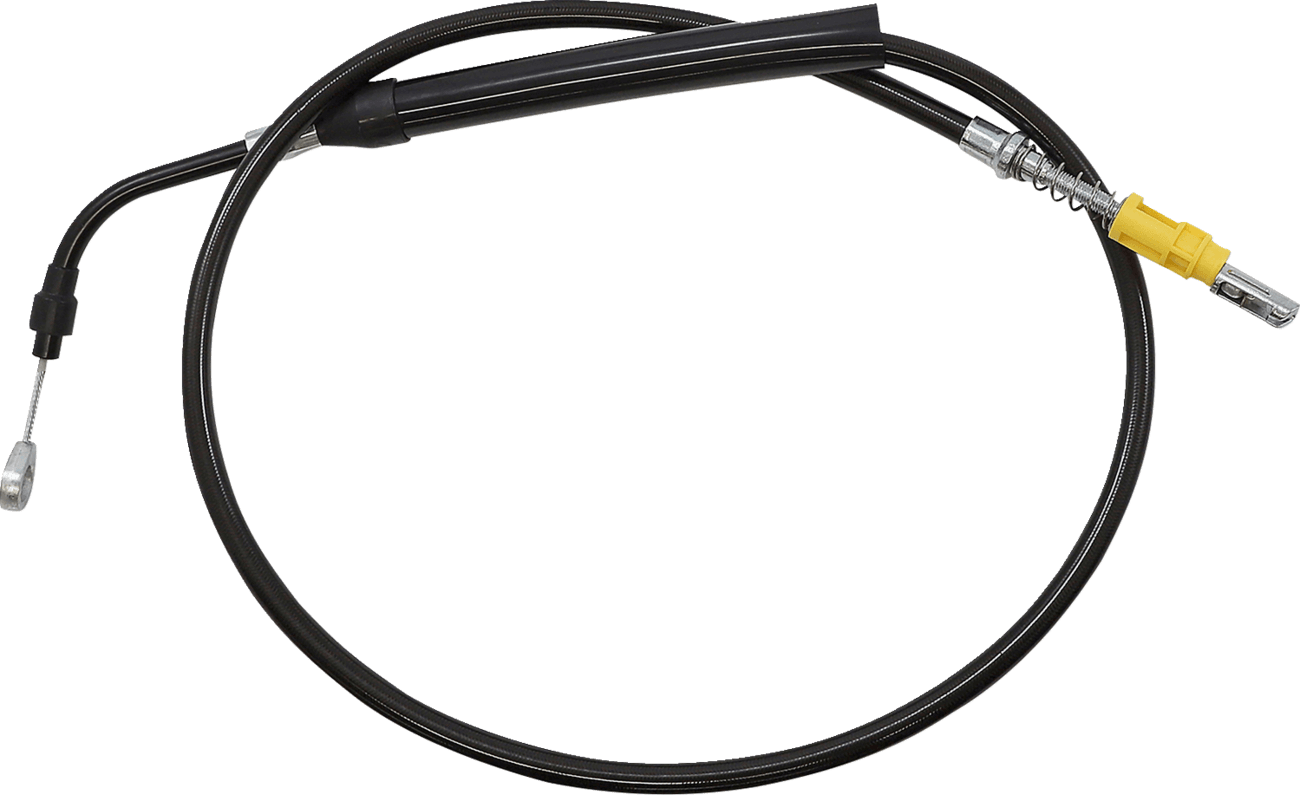 LA CHOPPERS 0652-2825 Midnight Braided Clutch Cable - Stock Ape Hanger Handlebars - '21-'22 Touring