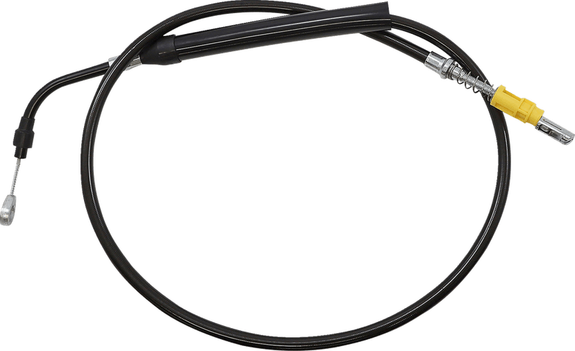 LA CHOPPERS 0652-2825 Midnight Braided Clutch Cable - Stock Ape Hanger Handlebars - '21-'22 Touring