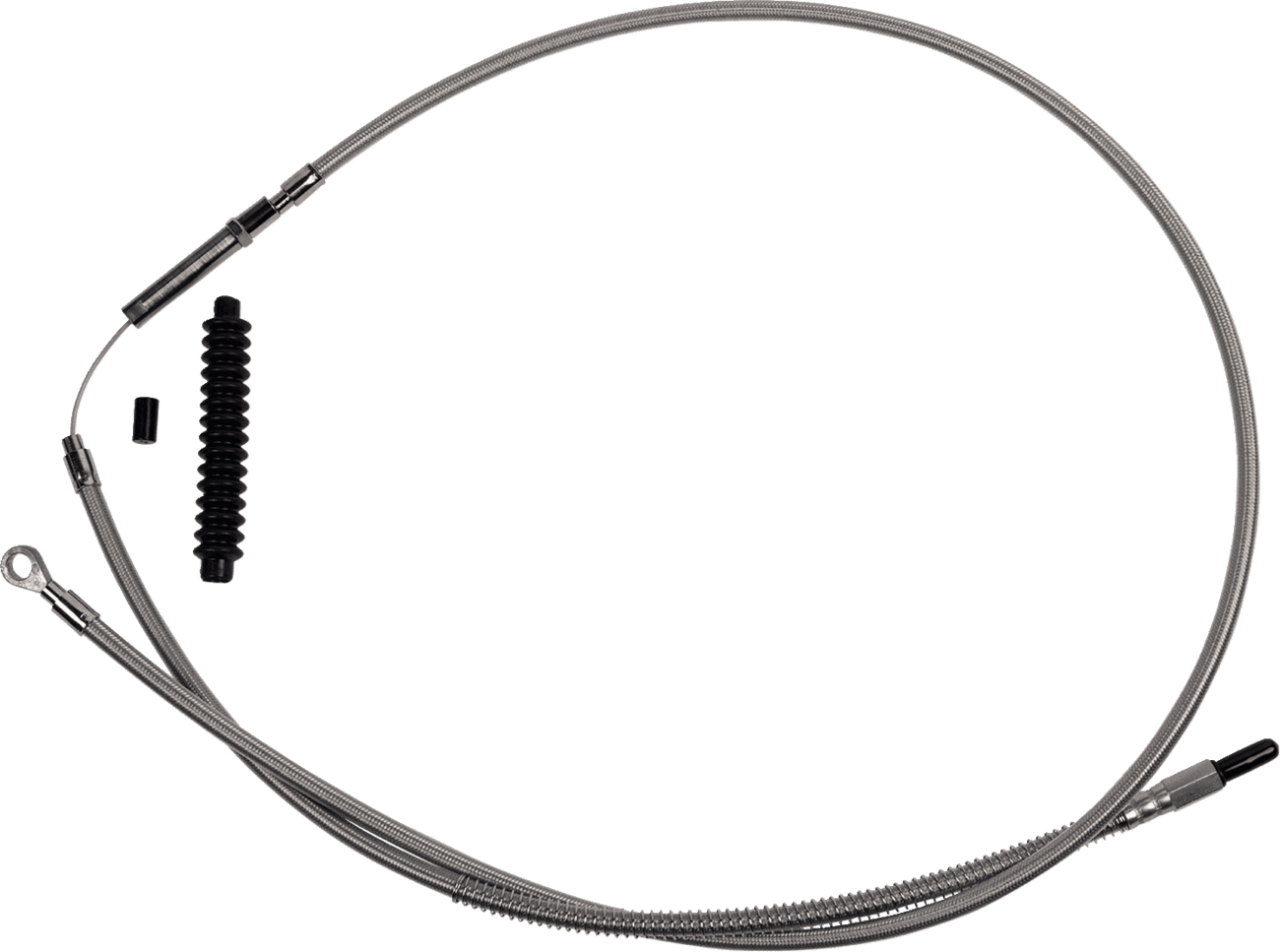 BARNETT 0652-2997 High-Efficiency Stainless Steel Clutch Cable for Harley-Davidson - +6" - '21-'24 FL
