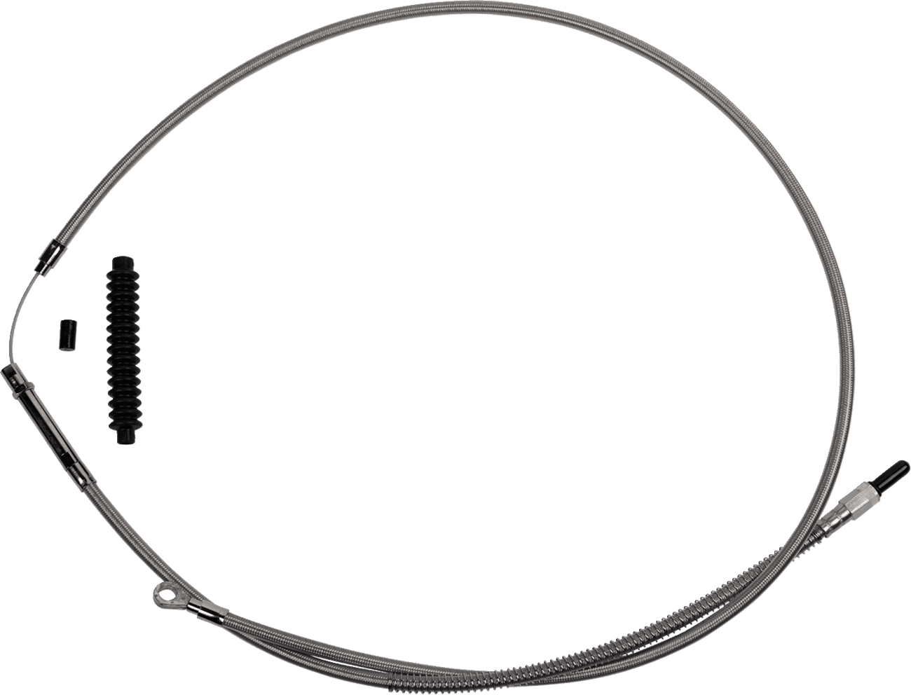 BARNETT 0652-2998 High-Efficiency Stainless Steel Clutch Cable for Harley-Davidson - +8" - '21-'24 FL