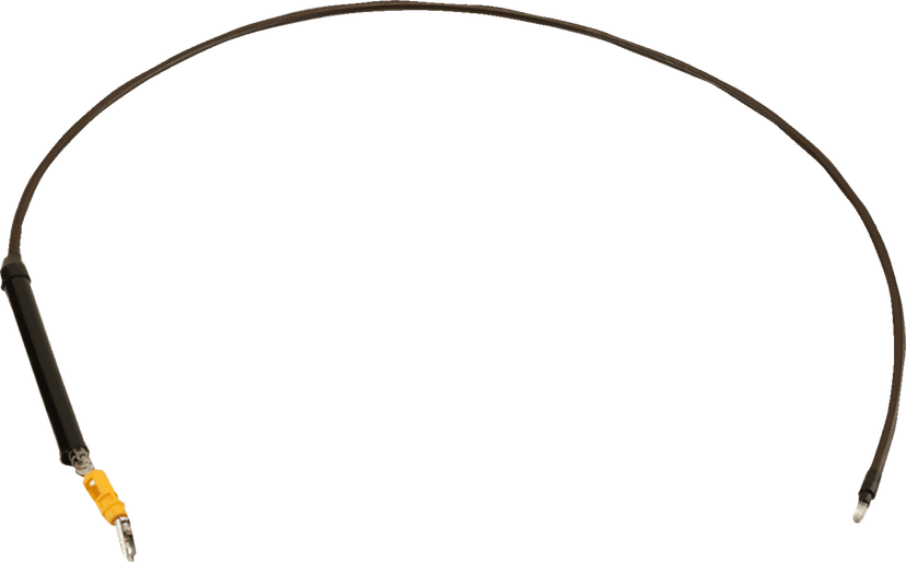 LA CHOPPERS 0652-3024 Midnight Braided Clutch Cable - 15"-17" Ape Hanger Handlebars - '23-'25 Touring