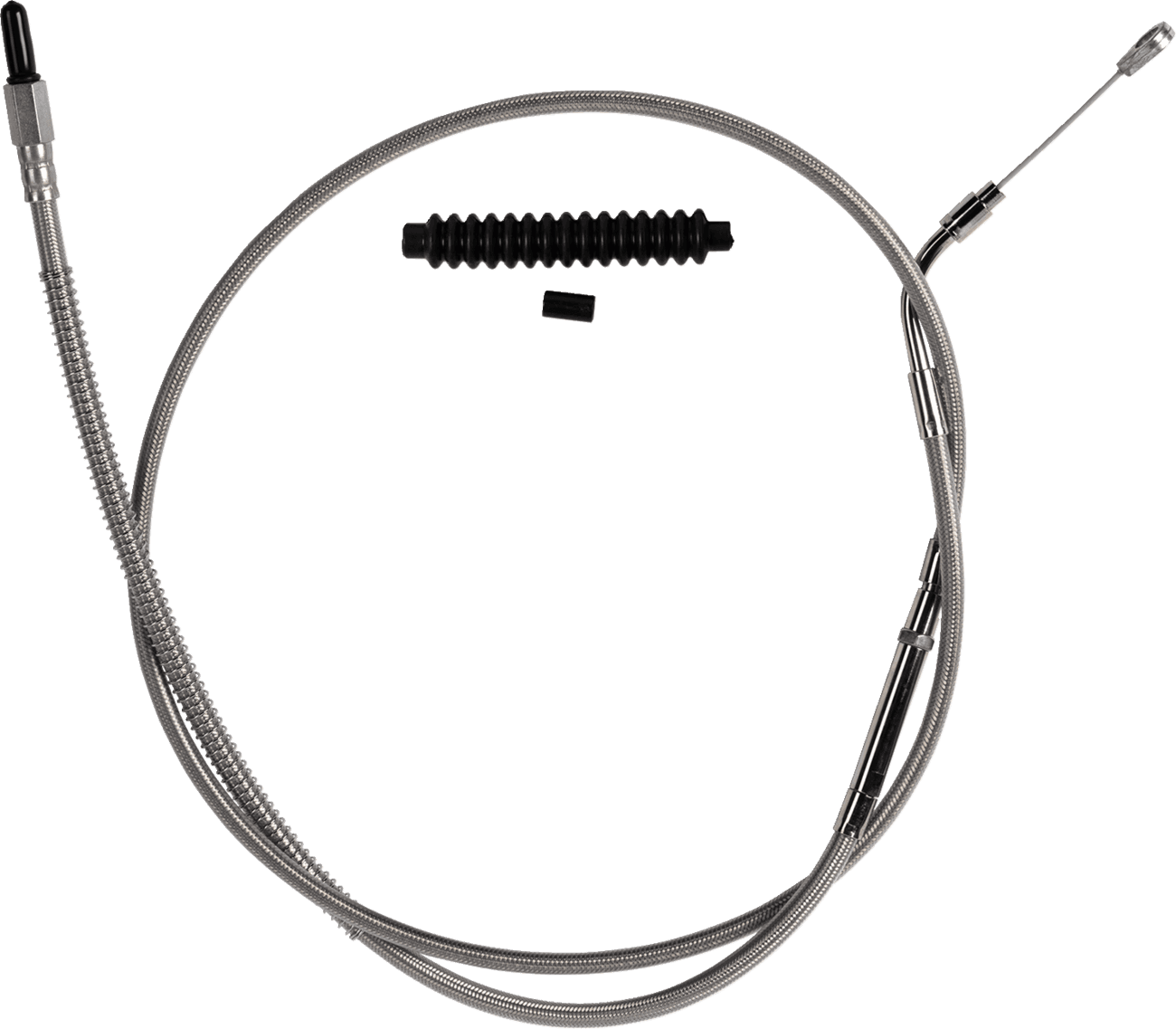 BARNETT 0652-3081 High-Efficiency Stainless Steel Clutch Cable for Harley-Davidson - +6" - '21-'24 FLH