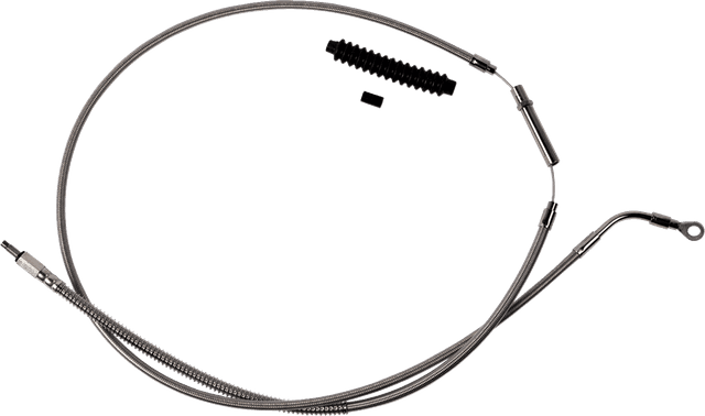 BARNETT 0652-3082 High-Efficiency Stainless Steel Clutch Cable for Harley-Davidson - +8" - '21-'24 FLH