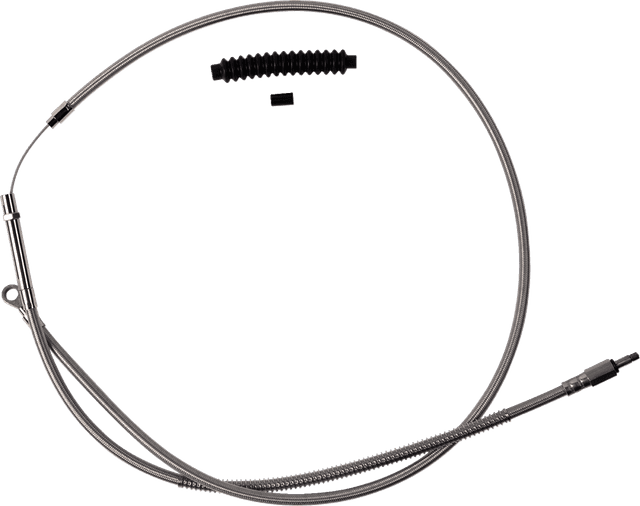 BARNETT 0652-3090 High-Efficiency Stainless Steel Clutch Cable for Harley-Davidson - +6" - '21-'24 FL