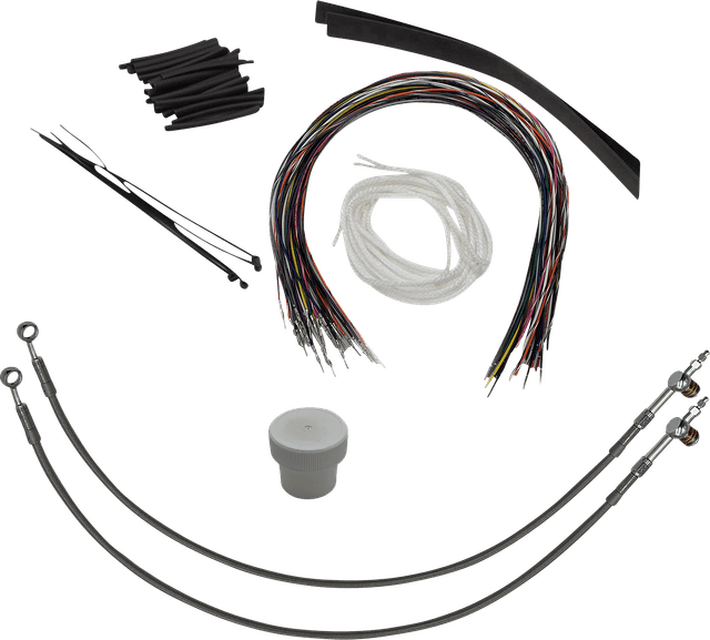 FAT BAGGERS INC. 0662-0766 Installation Kit - Hydraulic Clutch - 16" - Braided