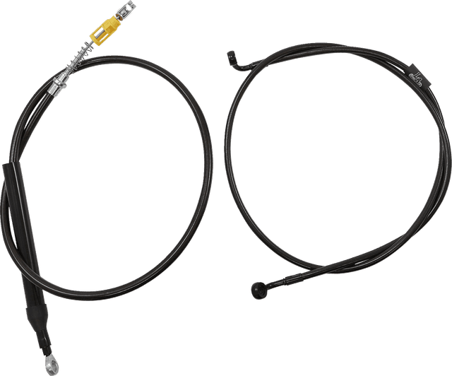 LA CHOPPERS 0662-0854 Complete Midnight Braided Cable Kit - Quick Connect - 15"-17" Handlebars - '18-'22 Softail — image 1 of 2