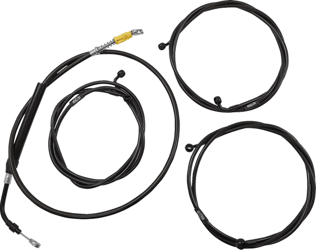 LA CHOPPERS 0662-0917 Complete Plug-and-Play Cable Kit - 18" - 20" Handlebars - '21-'22 FLH - ABS - Midnight — image 1 of 2
