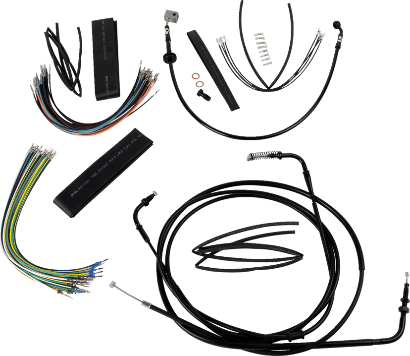 BURLY BRAND 0662-1092 Extended Cable Kit - 12" Ape Hanger - Rebel — image 1 of 2