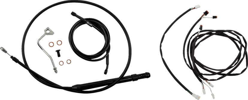 BURLY BRAND 0662-1151 Touring Model Control Kit - Gorilla Ape Hanger - 14" - Black