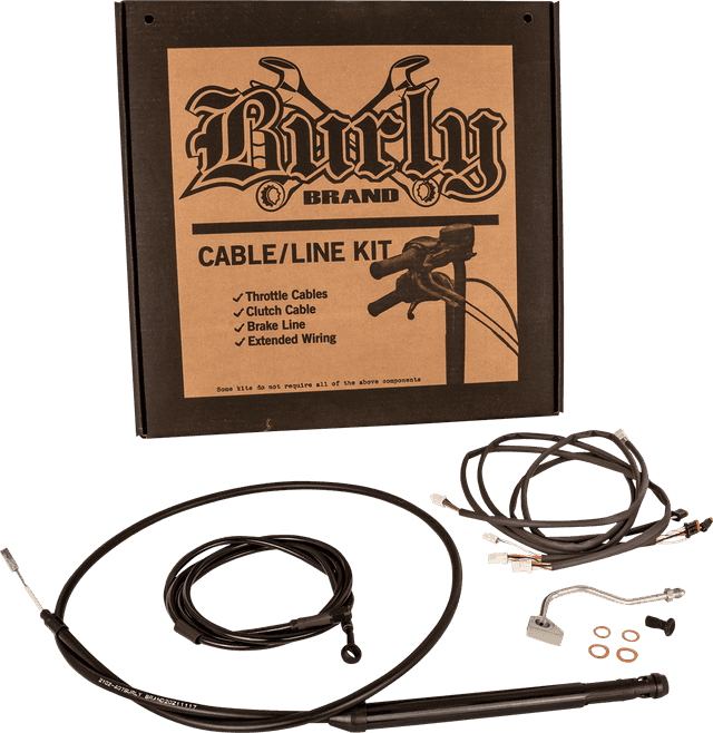 BURLY BRAND 0662-1152 Touring Model Control Kit - Gorilla Ape Hanger - 16" - Black — image 2 of 2