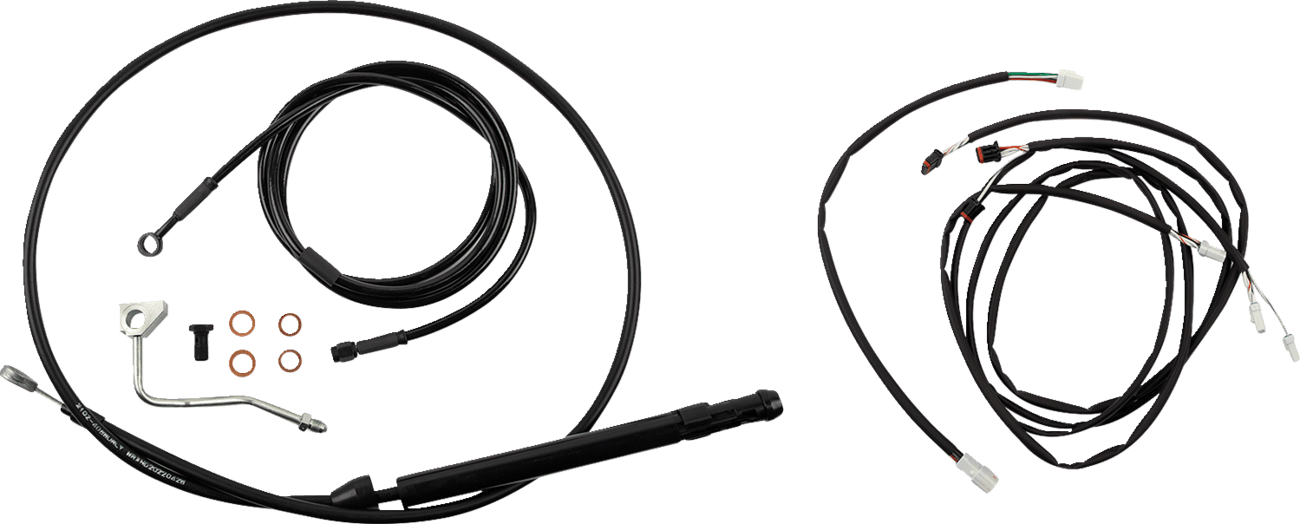 BURLY BRAND 0662-1153 Touring Model Control Kit - Gorilla Ape Hanger - 18" - Black
