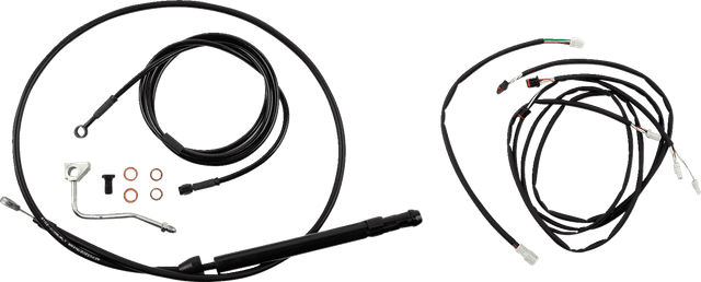BURLY BRAND 0662-1153 Touring Model Control Kit - Gorilla Ape Hanger - 18" - Black