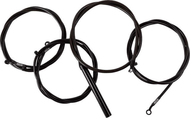 LA CHOPPERS 0662-1179 Complete Midnight Braided Cable Kit - 12"-14" Handlebars - '23-'25 Touring — image 1 of 2