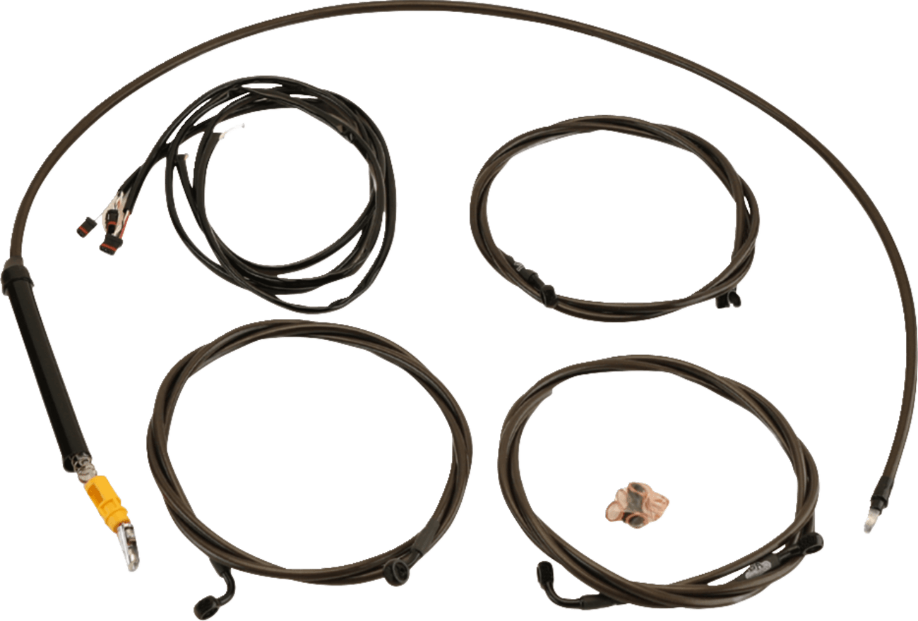 LA CHOPPERS 0662-1188 Complete Plug-and-Play Cable Kit - Stock Handlebars - '23-'25 Touring - Midnight