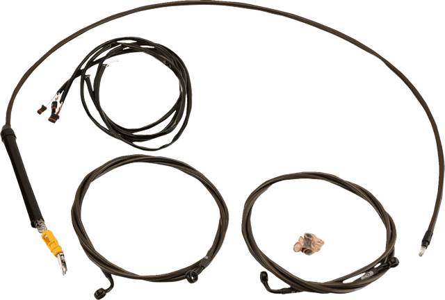 LA CHOPPERS 0662-1191 Complete Plug-and-Play Cable Kit - 12" - 14" Handlebars - '23-'25 Touring - Midnight