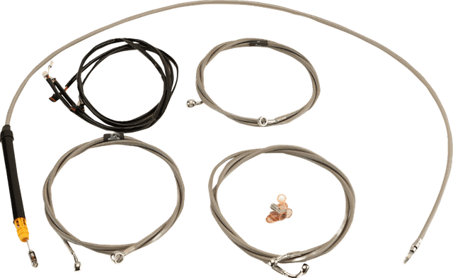 LA CHOPPERS 0662-1195 Complete Plug-and-Play Cable Kit - 18" - 20" Handlebars - '23-'25 Touring - Stainless