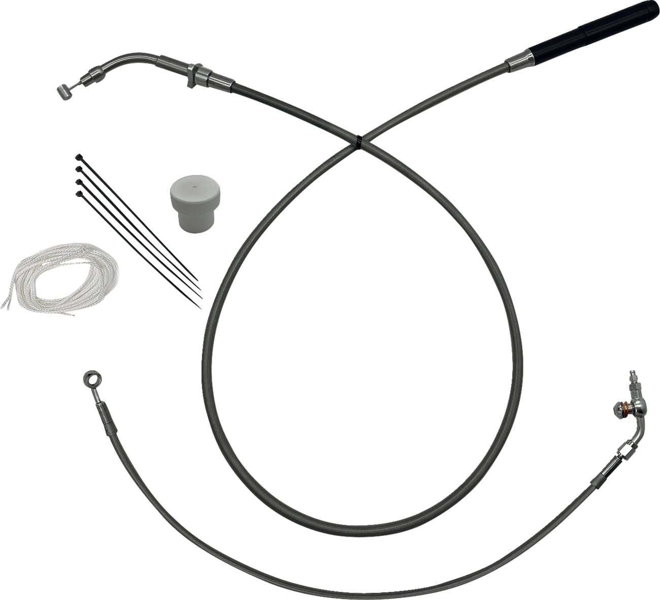 FAT BAGGERS INC. 0662-1205 EZ Install Kit - +4" - FLTR/SE - Braided