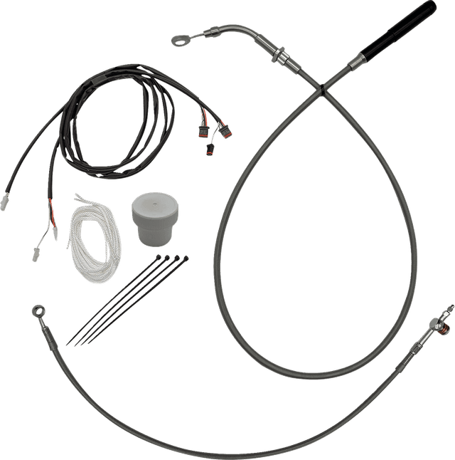 FAT BAGGERS INC. 0662-1213 EZ Install Kit - +4" - FLHT, FLHX - Braided