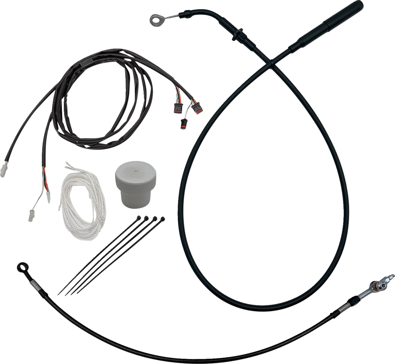 FAT BAGGERS INC. 0662-1218 EZ Install Kit - +8" - FLHT, FLHX - Black
