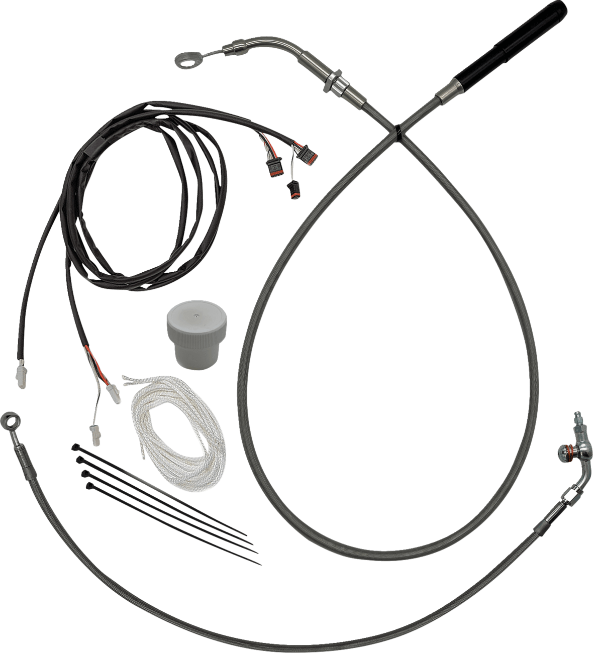FAT BAGGERS INC. 0662-1221 EZ Install Kit - +8" - '21-'25 FLTR - Braided
