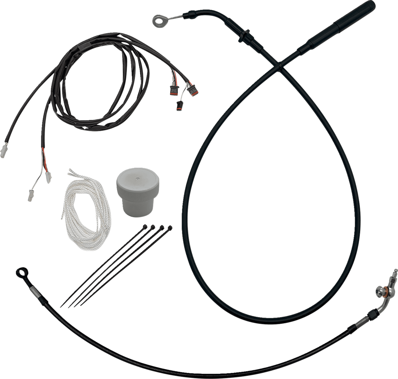 FAT BAGGERS INC. 0662-1223 EZ Install Kit - +6" - '21-'25 FLTR - Black