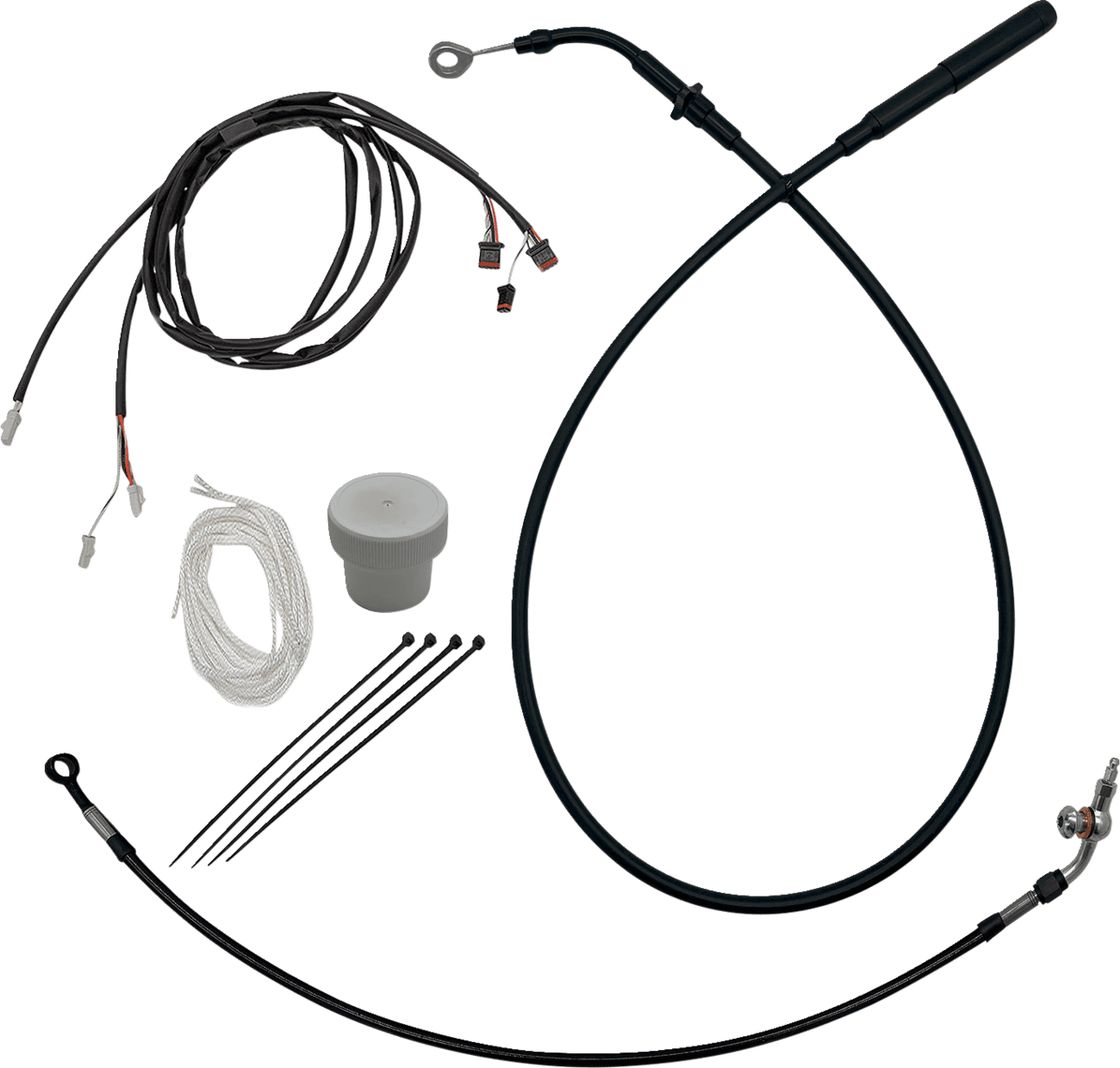 FAT BAGGERS INC. 0662-1224 EZ Install Kit - +8" - '21-'25 FLTR - Black