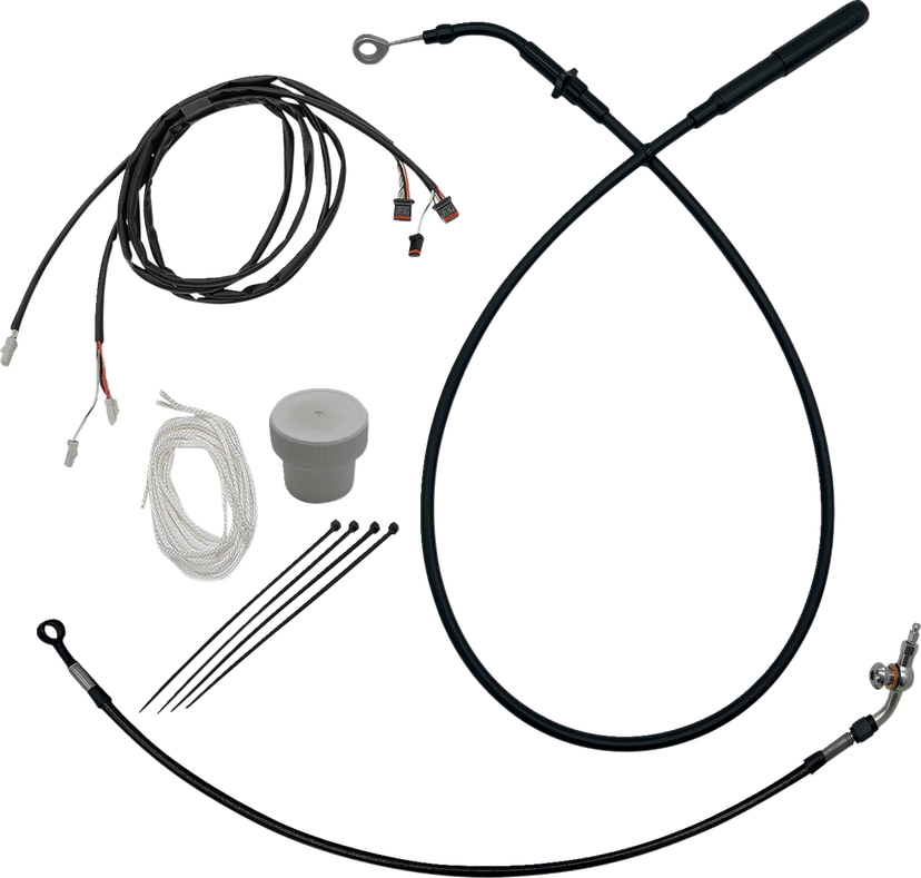 FAT BAGGERS INC. 0662-1224 EZ Install Kit - +8" - '21-'25 FLTR - Black