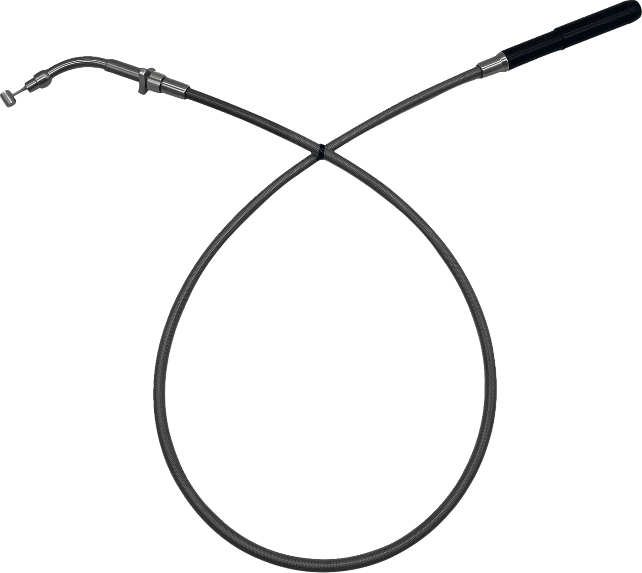FAT BAGGERS INC. 0662-1226 EZ Install Upper Clutch Cable - FLHX/FLTR,SE - +2" - Braided Stainless Steel