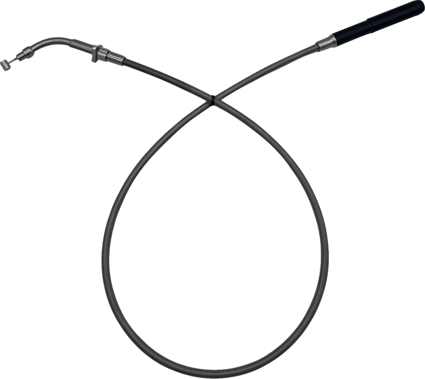 FAT BAGGERS INC. 0662-1226 EZ Install Upper Clutch Cable - FLHX/FLTR,SE - +2" - Braided Stainless Steel — image 1 of 3