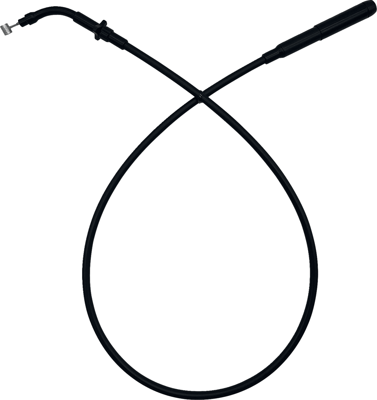 FAT BAGGERS INC. 0662-1233 EZ Install Upper Clutch Cable - FLHX/FLTR SE - +2" - Black Vinyl