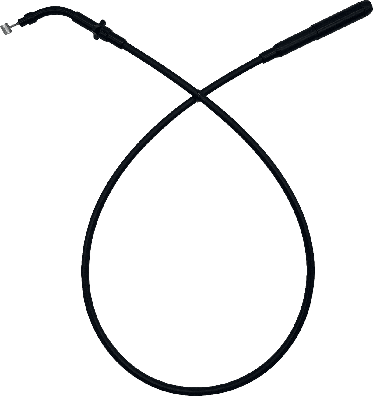 FAT BAGGERS INC. 0662-1233 EZ Install Upper Clutch Cable - FLHX/FLTR SE - +2" - Black Vinyl