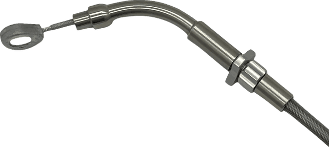 FAT BAGGERS INC. 0662-1238 EZ Install Upper Clutch Cable - FLTR/FLHX '21-'23 - Stock - Braided Stainless Steel — image 2 of 3