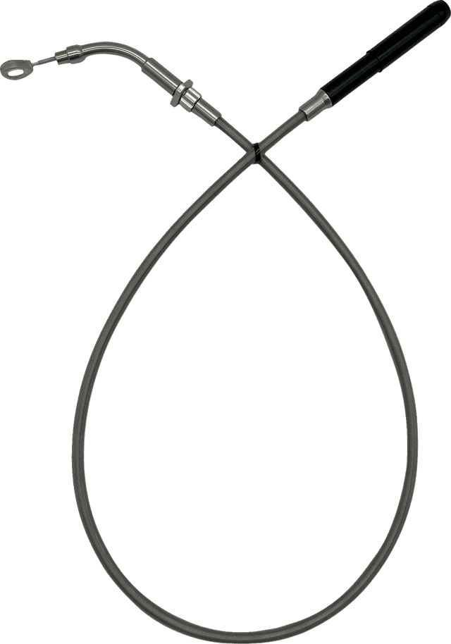FAT BAGGERS INC. 0662-1240 EZ Install Upper Clutch Cable - FLTR/FLHX '21-'23 - +4" - Braided Stainless Steel — image 1 of 3