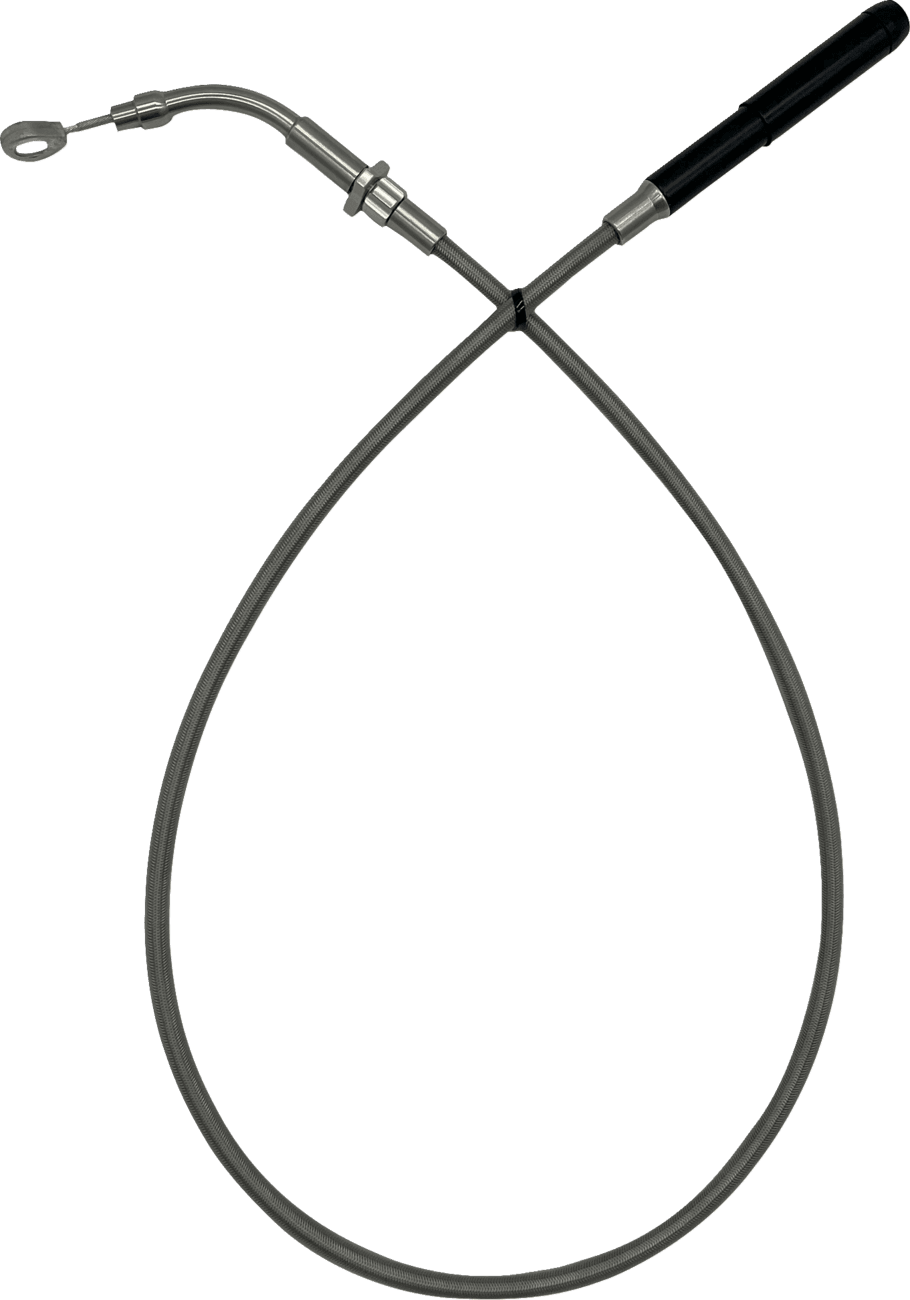 FAT BAGGERS INC. 0662-1243 EZ Install Upper Clutch Cable - FLTR/FLHX '21-'23 - +10" - Braided Stainless Steel
