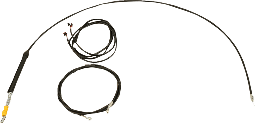 LA CHOPPERS 0662-1255 Complete Plug-and-Play Cable Kit - Upper - 18" - 20" Handlebars - '17-'20 Touring - Black